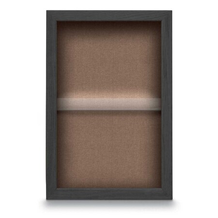 United Visual Products Indoor Enclosed Combo Board, 48"x36", Black Frame/Green & Blue Spruce UVCB4836B-GREEN-BLSPRU